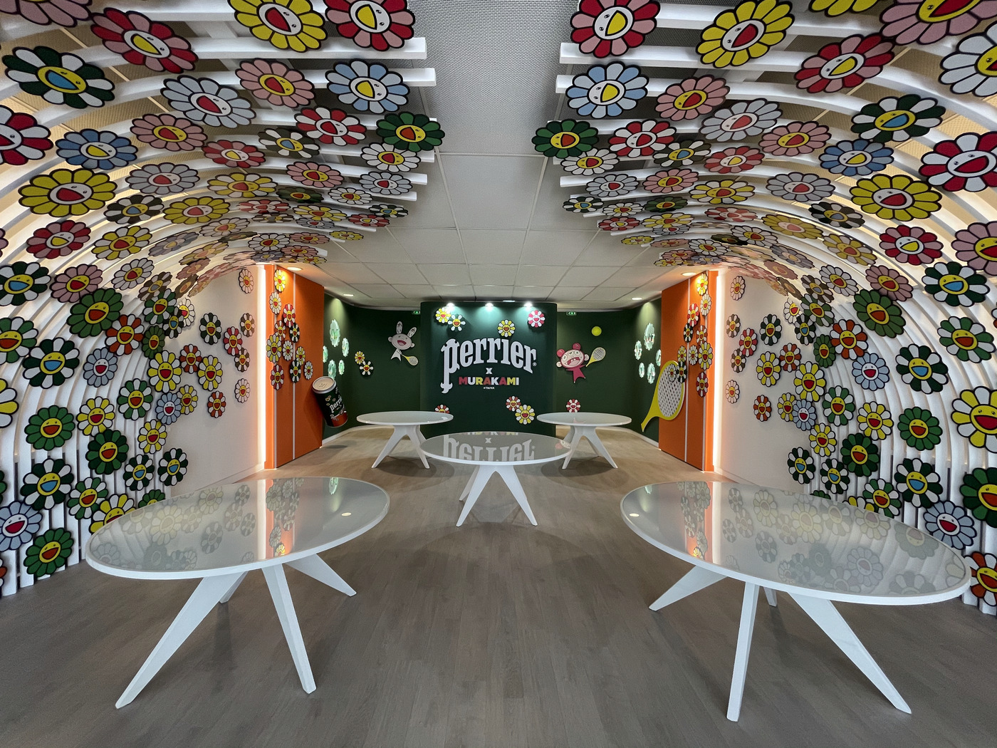 Loge Perrier Roland Garros — espace VIP événementiel Éphémère Studio Paris